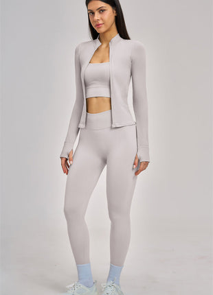 The Vision Jacket Sports Bra Leggings 3-Piece Set
