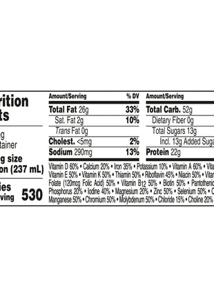 Boost® Very High Calorie Chocolate Nutritional Drink, 8-ounce carton 00043900906584