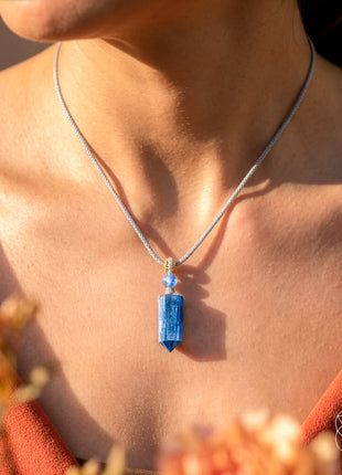 The Aura Shield - Rare Kyanite Pendant