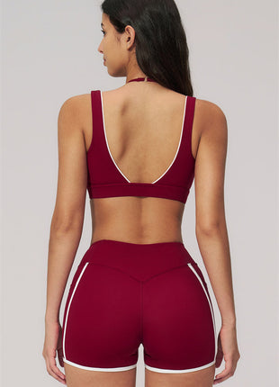Clarity Contour 2-Piece Activewear Set — Sports Bra & Shorts
