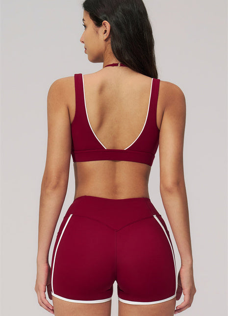 Clarity Contour 2-Piece Activewear Set — Sports Bra & Shorts
