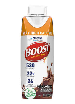 Boost® Very High Calorie Chocolate Nutritional Drink, 8-ounce carton 00043900906584