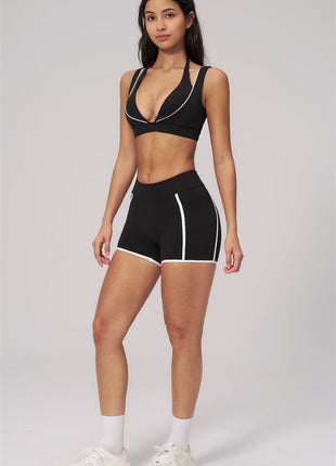 Clarity Contour 2-Piece Activewear Set — Sports Bra & Shorts