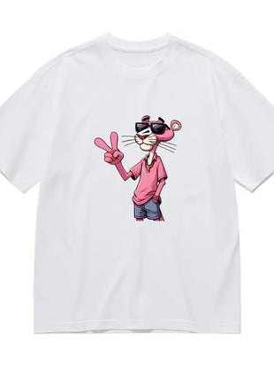 Pink Panther Women's Graphic T-Shirt - All-Season Fashion Top