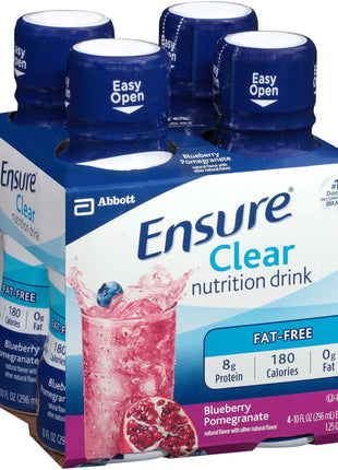 Ensure® Clear Therapeutic Nutrition, Blueberry and Polegate, 10-ounce bottle