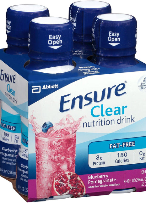 Ensure® Clear Therapeutic Nutrition, Blueberry and Polegate, 10-ounce bottle