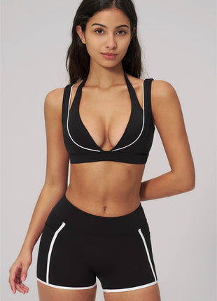 Clarity Contour 2-Piece Activewear Set — Sports Bra & Shorts