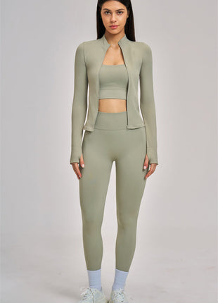 The Vision Jacket Sports Bra Leggings 3-Piece Set