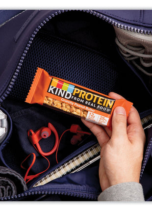 KIND Protein Bars, Crunchy Peanut Butter, 1.76 oz, 12/Pack