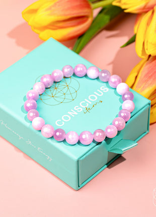 The Heart Reset - Rare Pink Kunzite Bracelet