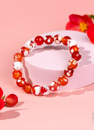 Feminine Force – Carnelian Orca Agate Bracelet