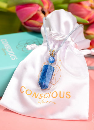 The Aura Shield - Rare Kyanite Pendant