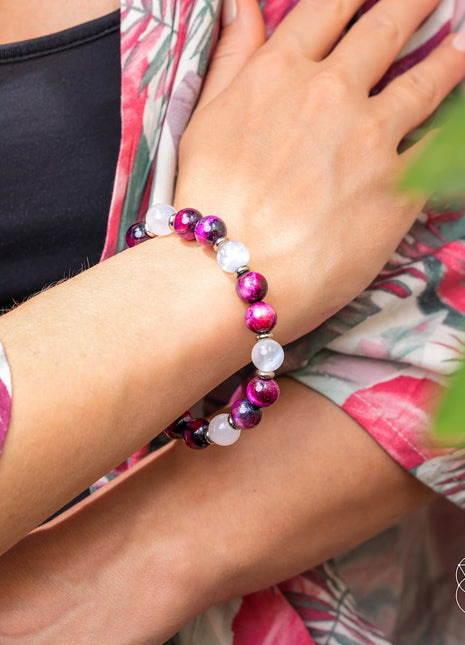 Shape Your Future – Pink Galaxy Tiger’s Eye Bracelet