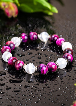 Shape Your Future – Pink Galaxy Tiger’s Eye Bracelet