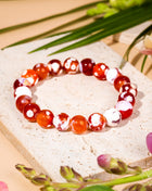 Feminine Force – Carnelian Orca Agate Bracelet