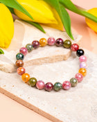 The Spiral Breaker - Rainbow Tourmaline Bracelet