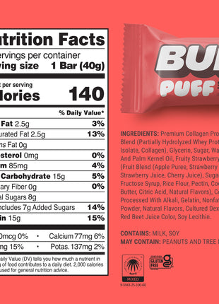 Strawberries 'N Cream Puff BUILT Puff Protein Bars