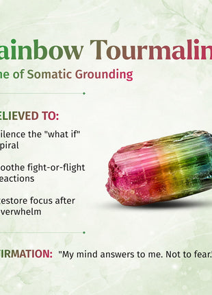 The Spiral Breaker - Rainbow Tourmaline Bracelet