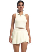 2 PCS Women's Yoga Gym Set Bra & Skirt