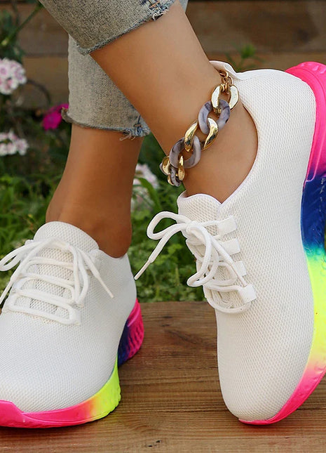 Non-Slip Lace Up Tennis Shoes