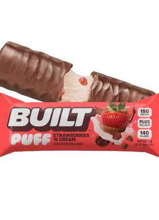 Strawberries 'N Cream Puff BUILT Puff Protein Bars