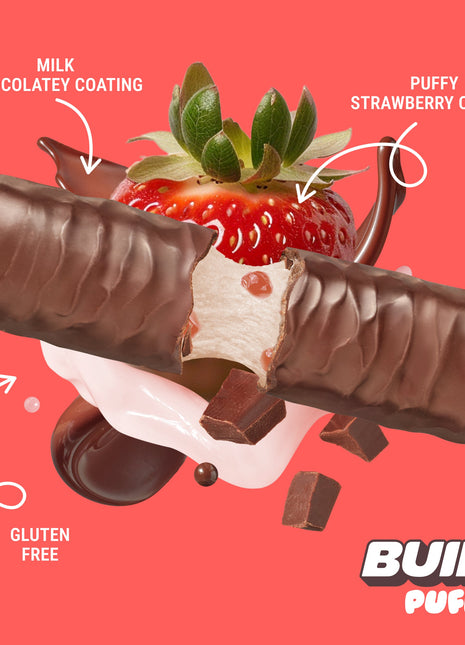 Strawberries 'N Cream Puff BUILT Puff Protein Bars