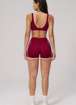 Clarity Contour 2-Piece Activewear Set — Sports Bra & Shorts
