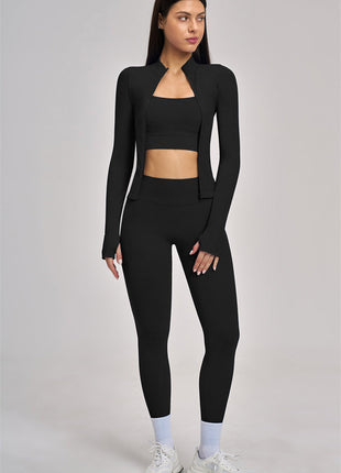 The Vision Jacket Sports Bra Leggings 3-Piece Set