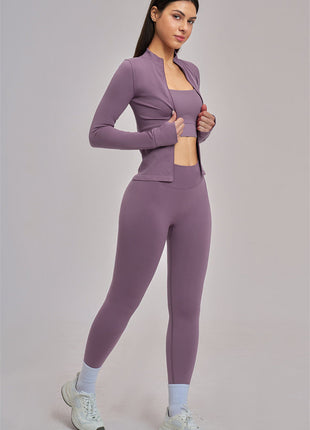 The Vision Jacket Sports Bra Leggings 3-Piece Set