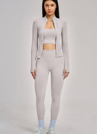 The Vision Jacket Sports Bra Leggings 3-Piece Set