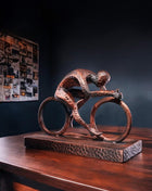Athletic Motion Sculpture, 3D Printed Sports Art Decor, Modern Athlete Figure for Home Gym or Office, Unique Sports Gift