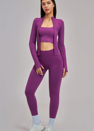 The Vision Jacket Sports Bra Leggings 3-Piece Set