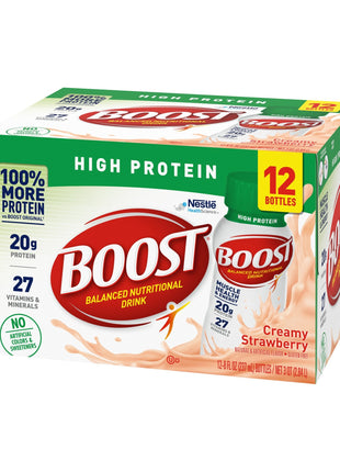 Boost® High Protein Strawberry Complete Nutritional Drink, 8-ounce bottle 00041679801970