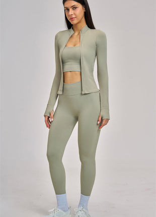 The Vision Jacket Sports Bra Leggings 3-Piece Set
