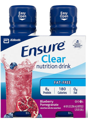 Ensure® Clear Therapeutic Nutrition, Blueberry and Polegate, 10-ounce bottle