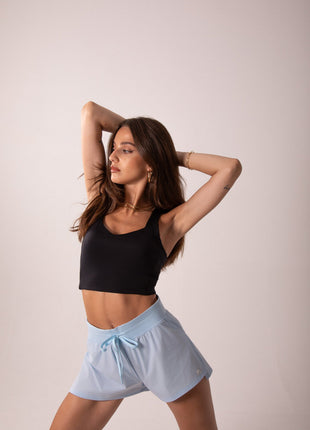 Cheeky Baby Blue Flyaway Shorts | Women's Running & Workouts | Runner's Athletics