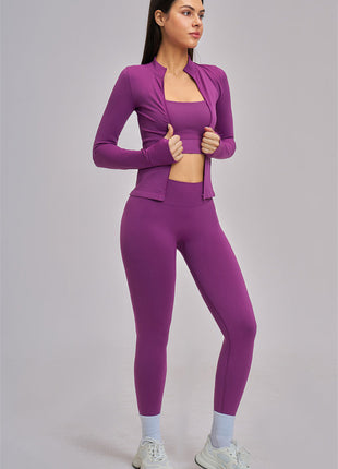 The Vision Jacket Sports Bra Leggings 3-Piece Set