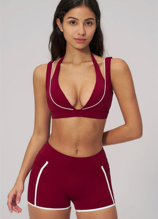 Clarity Contour 2-Piece Activewear Set — Sports Bra & Shorts