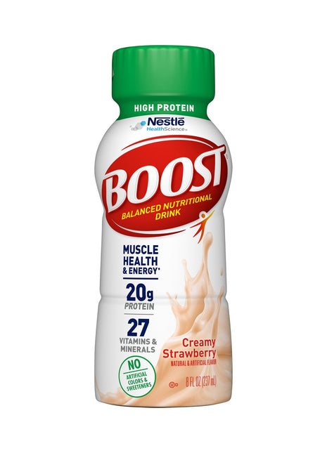 Boost® High Protein Strawberry Complete Nutritional Drink, 8-ounce bottle 00041679801970