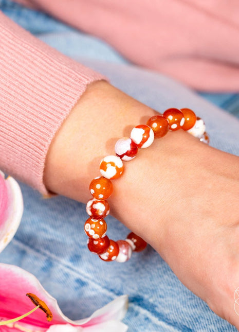 Feminine Force – Carnelian Orca Agate Bracelet