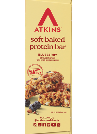 Atkins Soft Baked Blueberry Protein Bar
