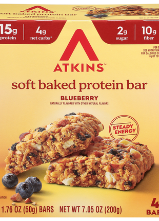 Atkins Soft Baked Blueberry Protein Bar