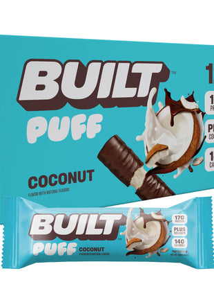 Coconut BUILT Puff Protein Bars